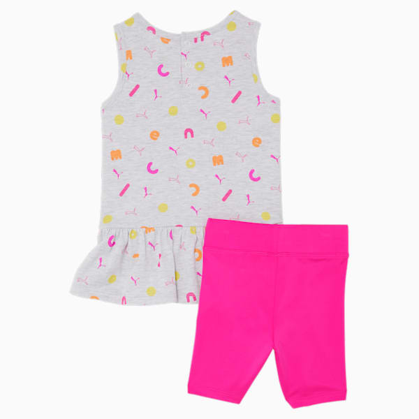 PUMA x COCOMELON Infant Two-Piece Sleeveless Set , WHITE HEATHER, extralarge