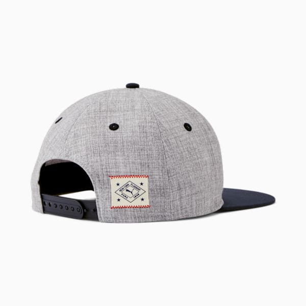 PUMA NYC Bruckner Cap, GREY/NAVY, extralarge