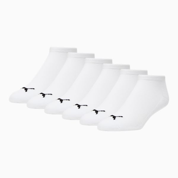 Chaussettes basses en tissu éponge Homme (lot de 6 paires), WHITE / BLACK, extralarge