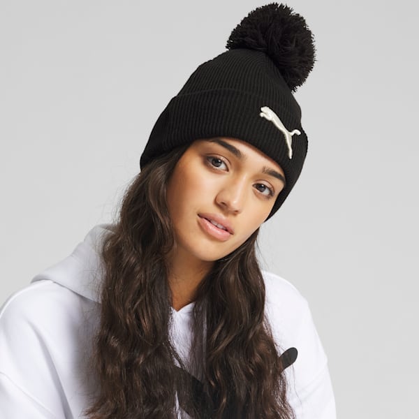 Lurex Knit Beanie, BLACK/SILVER, extralarge