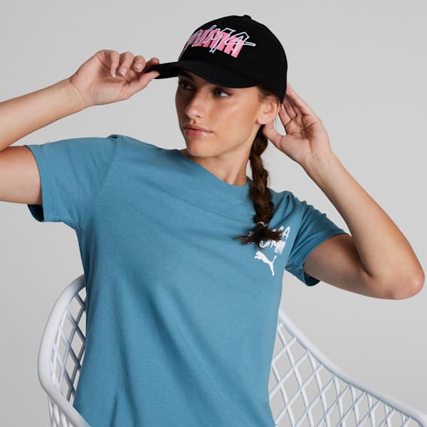 Gorra ajustable PUMA Seeing Double para mujer, BLACK, extralarge