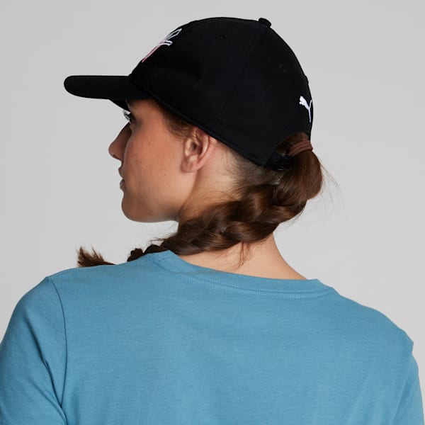 Gorra ajustable PUMA Seeing Double para mujer, BLACK, extralarge