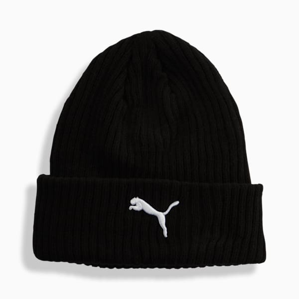 Gorro PUMA con dobladillo acanalado, BLACK, extralarge