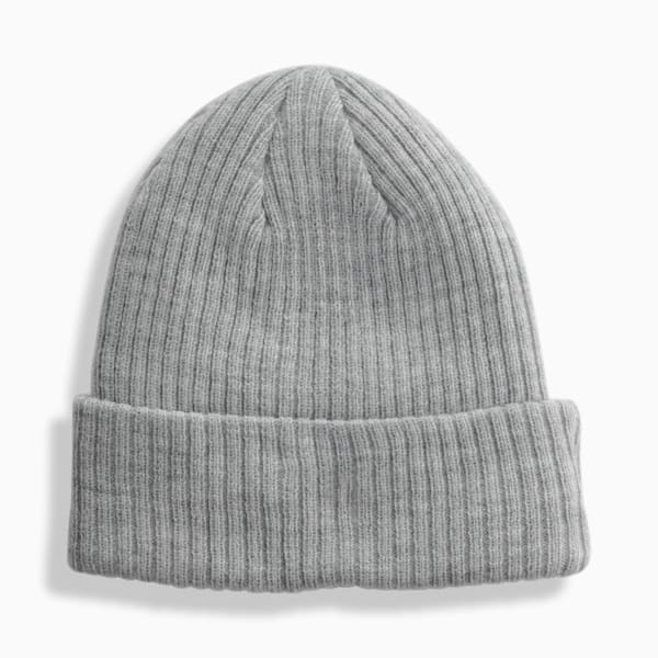 PUMA Ribbed Cuff Beanie, GREY / GREY, extralarge