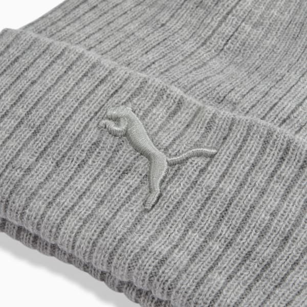 PUMA Ribbed Cuff Beanie, GREY / GREY, extralarge