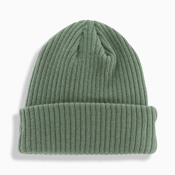 PUMA Ribbed Cuff Beanie, OLIVE, extralarge