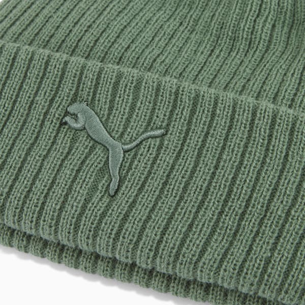 PUMA Ribbed Cuff Beanie, OLIVE, extralarge