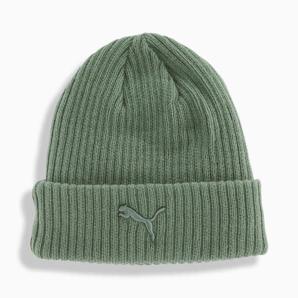 PUMA Ribbed Cuff Beanie, OLIVE, extralarge