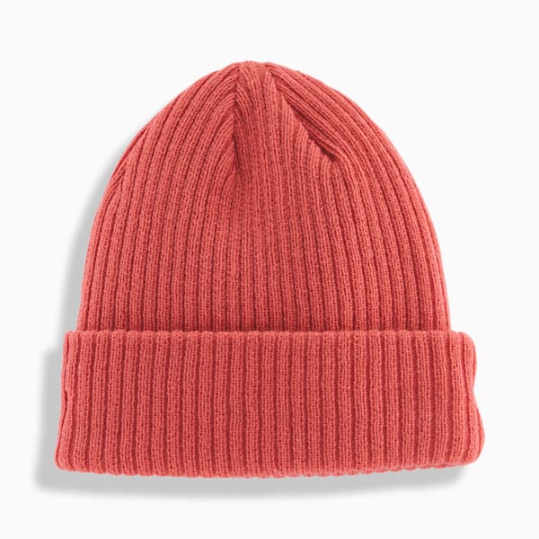 PUMA Ribbed Cuff Beanie, MEDIUM RED, extralarge