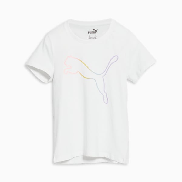 Camiseta de un solo logotipo Big Kids', PUMA WHITE, extralarge