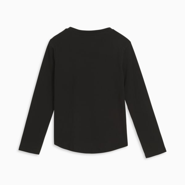 Flawless Big Kids' Long Sleeve Tee, PUMA BLACK, extralarge