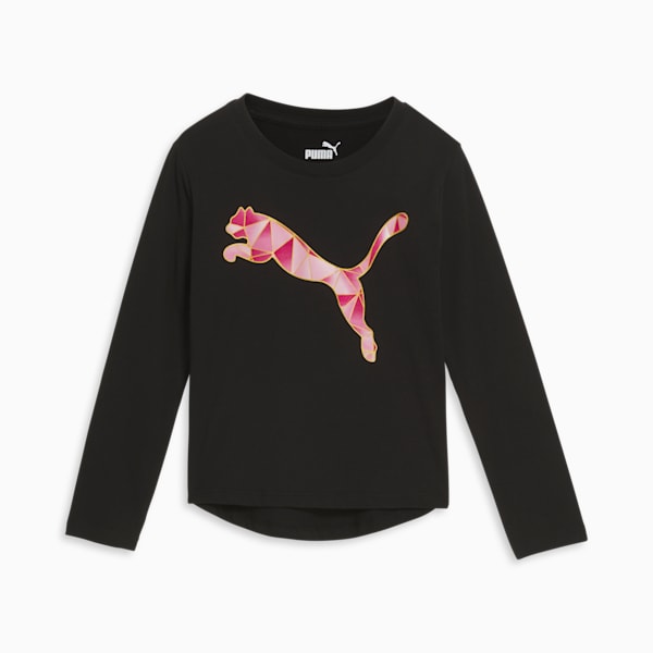 Flawless Big Kids' Long Sleeve Tee, PUMA BLACK, extralarge