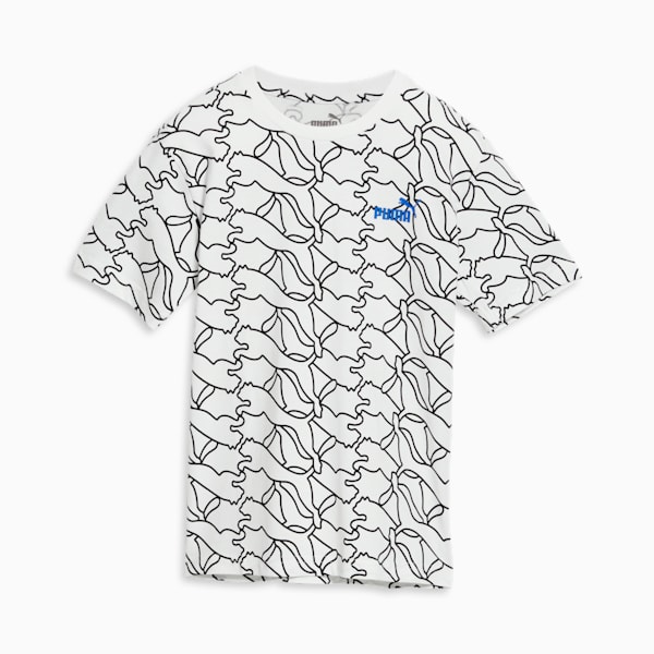 PUMA Power Pack AOP Big Kids' Tee, PUMA WHITE, extralarge