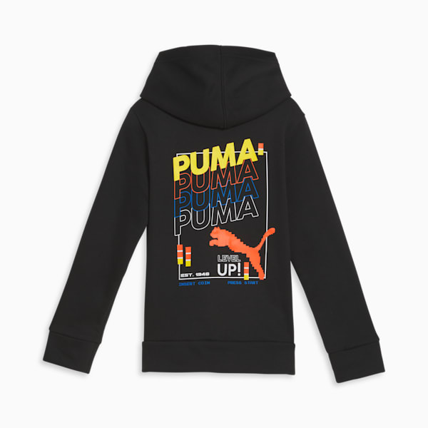 Blouson à fermeture éclair Game On pour grands enfants, PUMA BLACK, extralarge