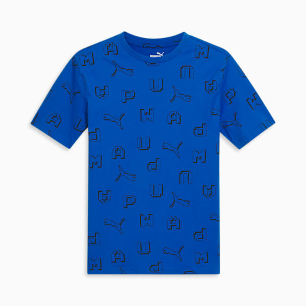 Camiseta para niños grandes Game On, RACING BLUE, extralarge