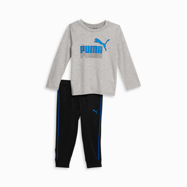 Ensemble à deux pièces avec petit logo Bébé, LIGHT HEATHER GREY, extralarge