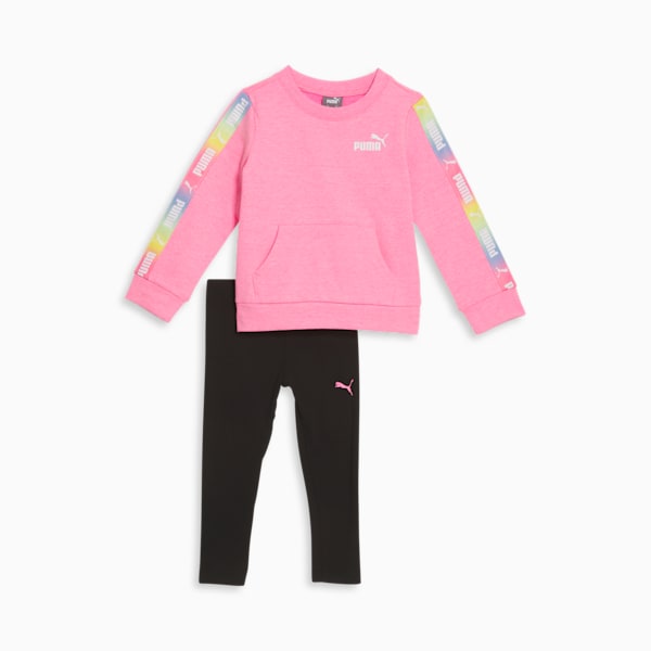 Small Logo Two-Piece Toddlers' Set, KNOCKOUT PINK, extralarge