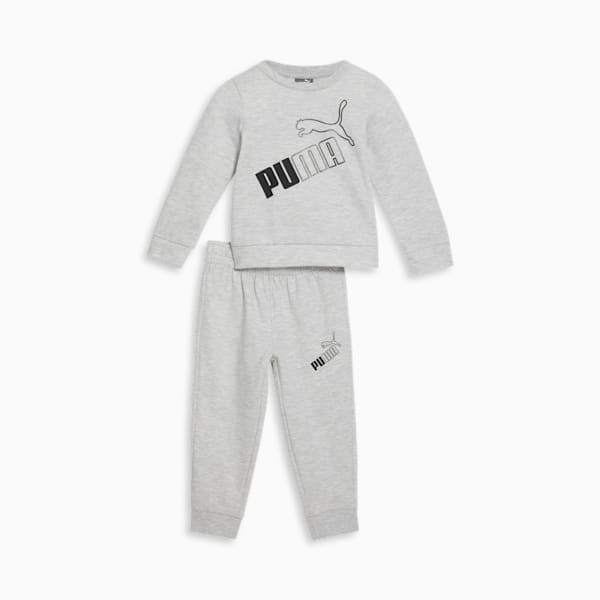 Conjunto de jersey de dos piezas para niños pequeños, LIGHT HEATHER GREY, extralarge