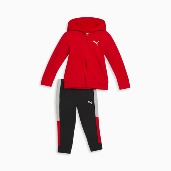 Two-Piece Logo Toddlers' Zip Up Set, FOR ALL TIME RED, extralarge