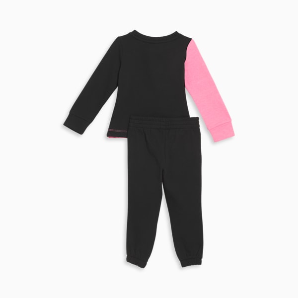 Conjunto de jersey y pantalón de dos piezas para niños de 1 a 3 años, PUMA BLACK, extralarge