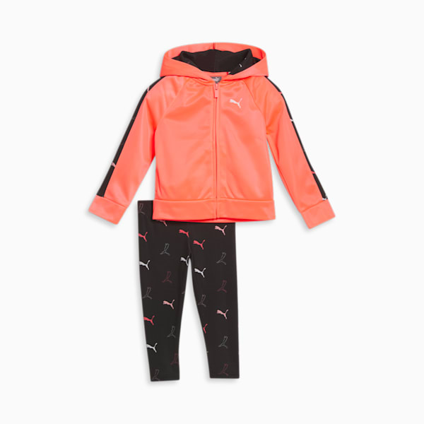 Two-Piece Toddlers' Full-Zip Hoodie Set, IGNITE PINK, extralarge