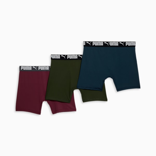 Men's Athletic Boxer Briefs (3 Pack), GREEN / BLUE, extralarge