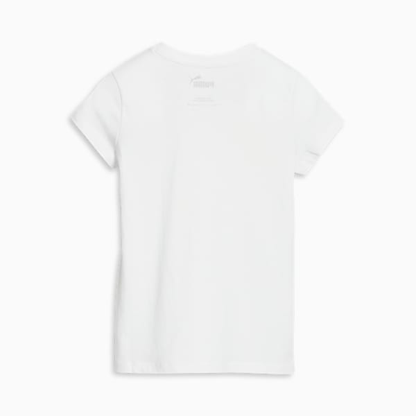 Single Logo Little Kids' Tee, PUMA WHITE, extralarge