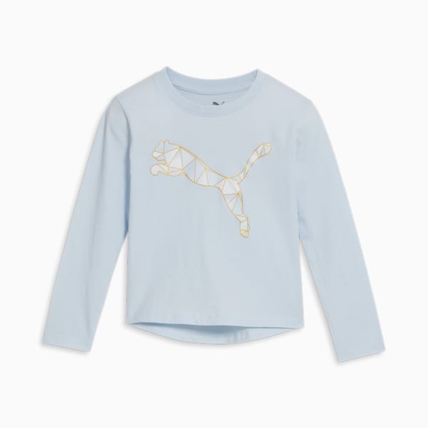 Flawless Little Kids' Long Sleeve Tee, ICY BLUE, extralarge