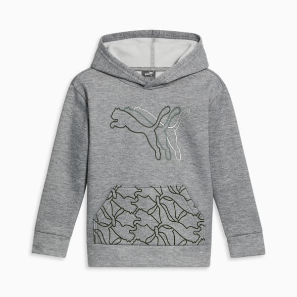 PUMA Power Pack Jersey para niños pequeños, LIGHT HEATHER GREY, extralarge