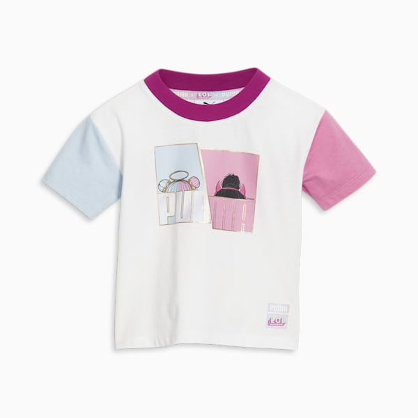 PUMA x L.O.L. SURPRISE! Playera para niños pequeños Sugar and Spice, PUMA WHITE, extralarge