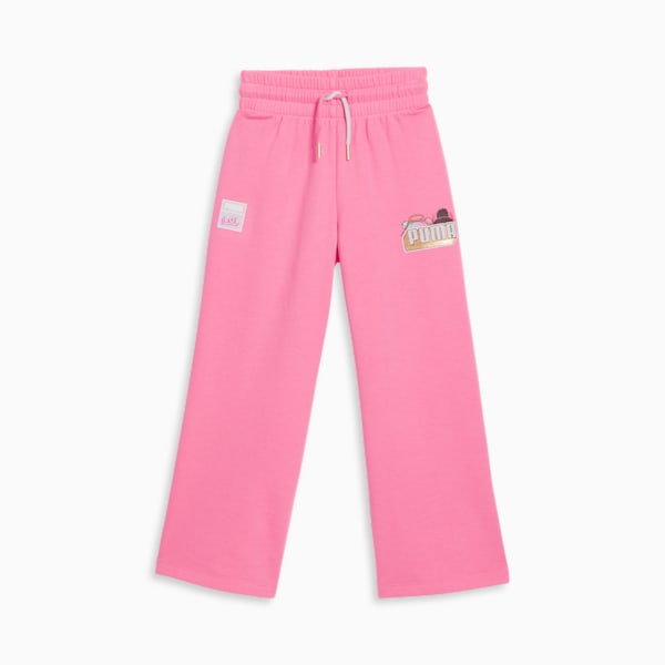 PUMA x L.O.L. SURPRISE! Pantalones de pierna ancha para niños pequeños, STRAWBERRY BURST, extralarge