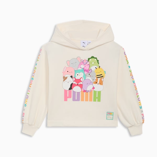 Sudadera con capucha PUMA x SQUISHMALLOWS para niños pequeños, WARM WHITE, extralarge