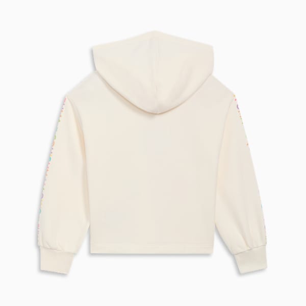 Sudadera con capucha PUMA x SQUISHMALLOWS para niños grandes, WARM WHITE, extralarge