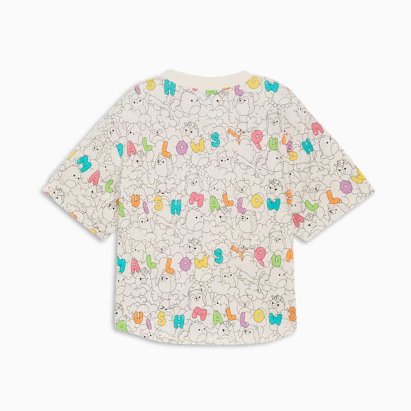 PUMA x SQUISHMALLOWS Big Kids' AOP Tee, WARM WHITE, extralarge