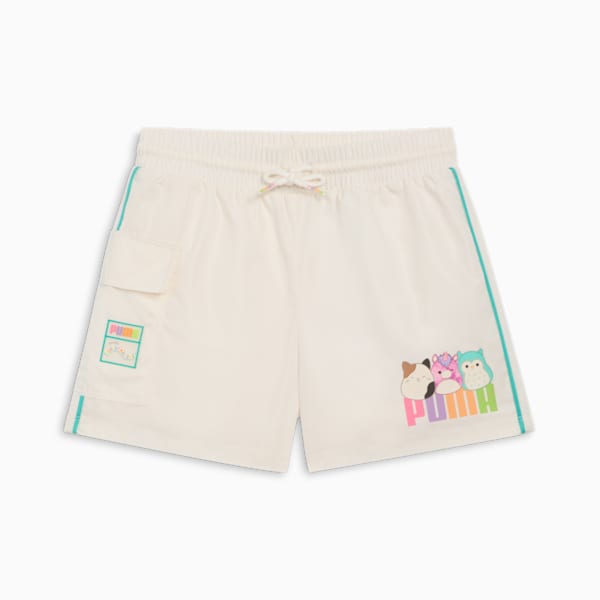 PUMA x SQUISHMALLOWS Little Kids' Cargo Shorts, WARM WHITE, extralarge