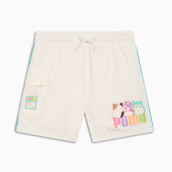 PUMA x SQUISHMALLOWS Big Kids' Cargo Shorts, WARM WHITE, extralarge