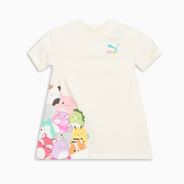 PUMA x SQUISHMALLOWS Toddlers' T-Shirt Dress, WARM WHITE, extralarge