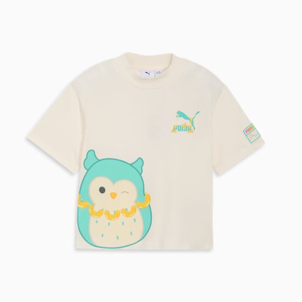 PUMA x SQUISHMALLOWS Big Kids' Winston Tee, WARM WHITE, extralarge