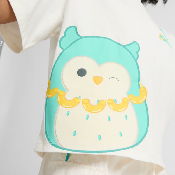 PUMA x SQUISHMALLOWS Big Kids' Winston Tee, WARM WHITE, extralarge