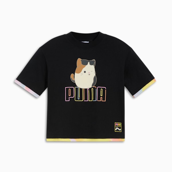 PUMA x SQUISHMALLOWS Little Kids' Cam Tee, PUMA BLACK, extralarge