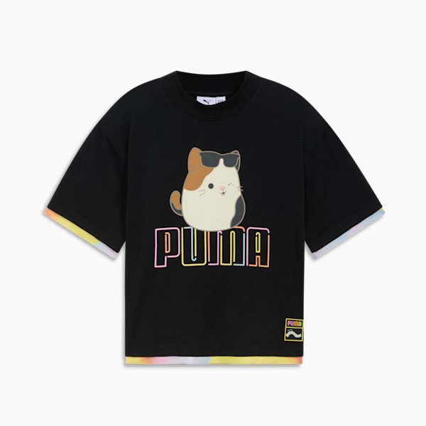 Camiseta Cam de PUMA x SQUISHMALLOWS para niños grandes, PUMA BLACK, extralarge