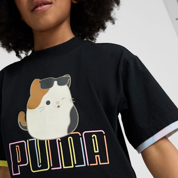 PUMA x SQUISHMALLOWS Big Kids' Cam Tee, PUMA BLACK, extralarge