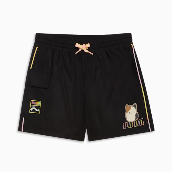 PUMA x SQUISHMALLOWS Big Kids' Cam Cargo Shorts, PUMA BLACK, extralarge