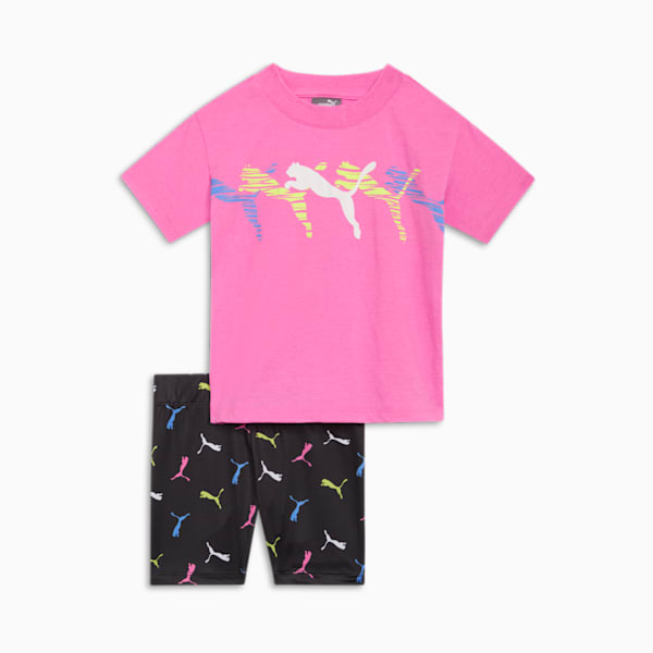 2-Piece Multi Logo Toddlers' Set I, POISON PINK, extralarge