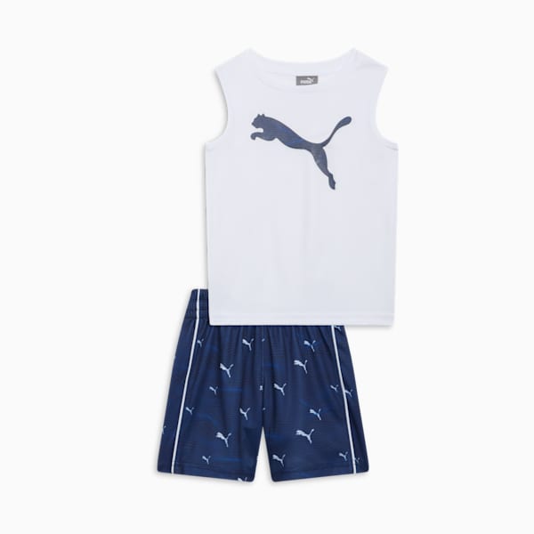 Conjunto de dos piezas para infantes PUMA Cat, PUMA WHITE, extralarge