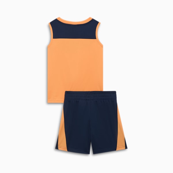 2-Piece Toddlers' Muscle Tee Set, CLEMENTINE, extralarge