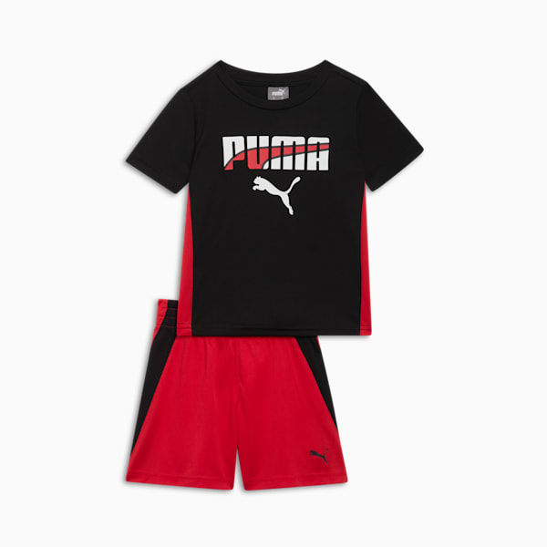 PUMA Formstrip Logo 2-Piece Toddlers' Set, PUMA BLACK, extralarge