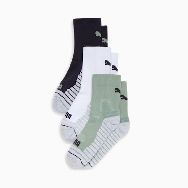 Calcetines bajos para niños grandes (3 pares), MEDIUM GREEN, extralarge