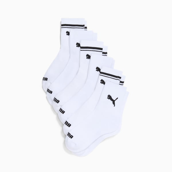 Calcetines cortos de corte bajo de media felpa para mujer (3 pares), WHITE / BLACK, extralarge