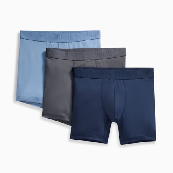 Men's Ultra Soft Boxer Briefs (3 Pack), BLUE, extralarge